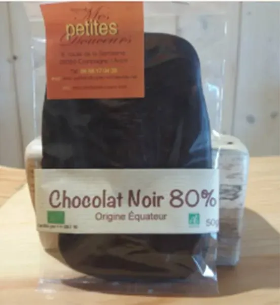 Langue chocolat noir 80%