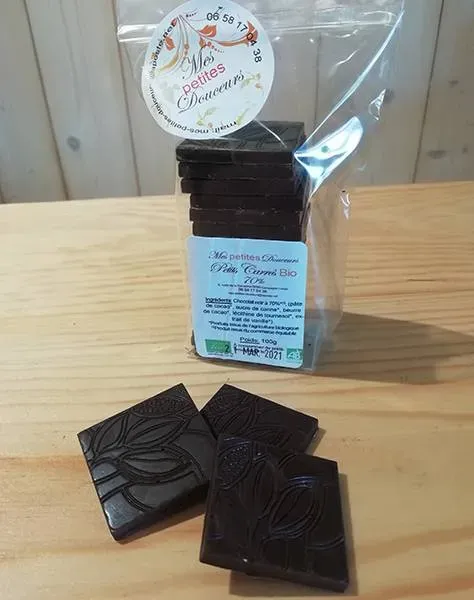 Carrés dégustation noir 70%